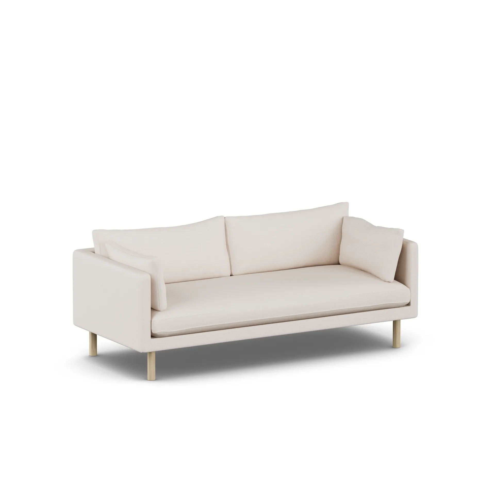 Linnevik sofa, Same Off White 6671-white-oiled oak, 3-seater 1898