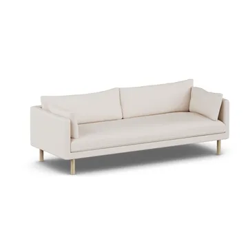 Linnevik sofa - Same Off White 6671-white-oiled oak, 4-seater, without skirt - 1898