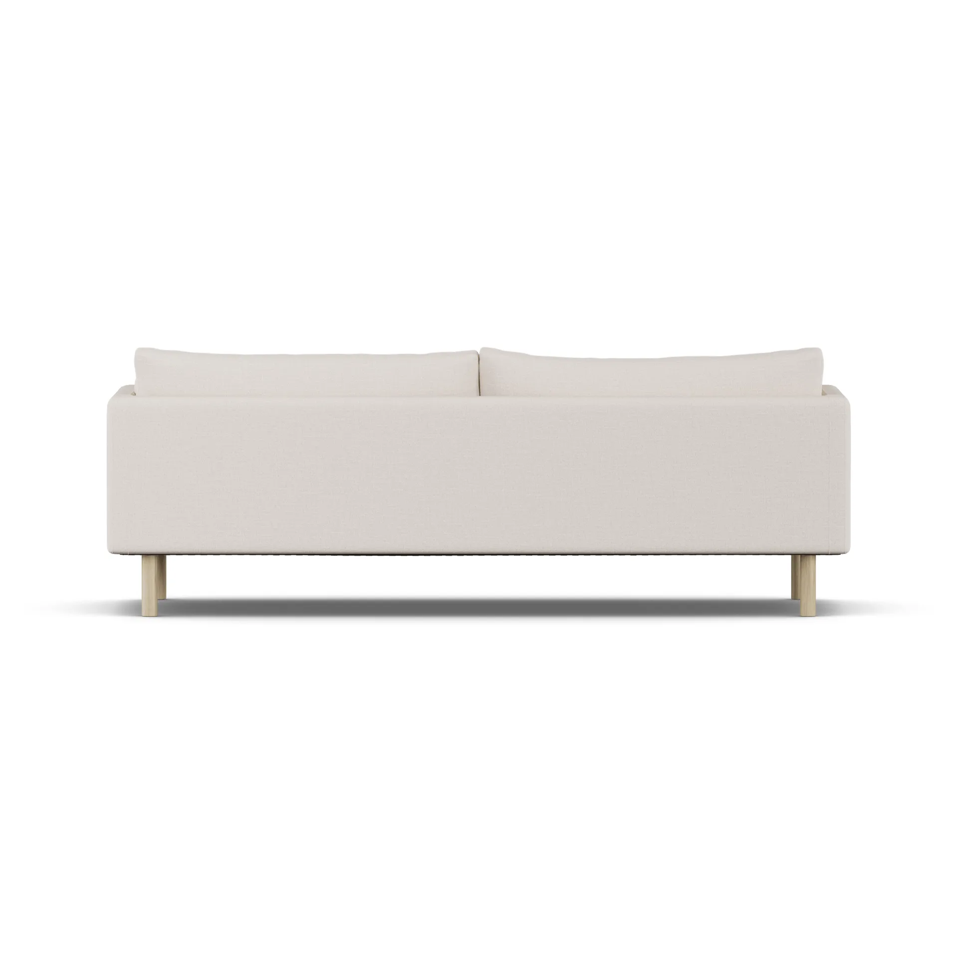 Linnevik sofa, Same Off White 6671-white-oiled oak, 4-seater, without skirt 1898