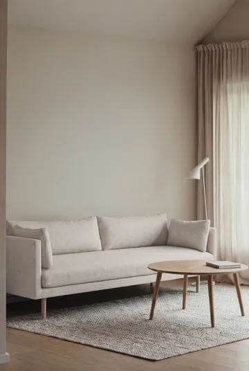 Linnevik sofa - Same Off White 6671-white-oiled oak, 4-seater, without skirt - 1898