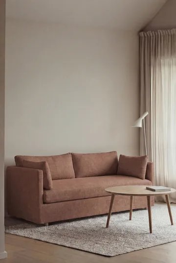 Linnevik sofa - Same Rust 6675-white-oiled oak, 2-seater, with skirt - 1898