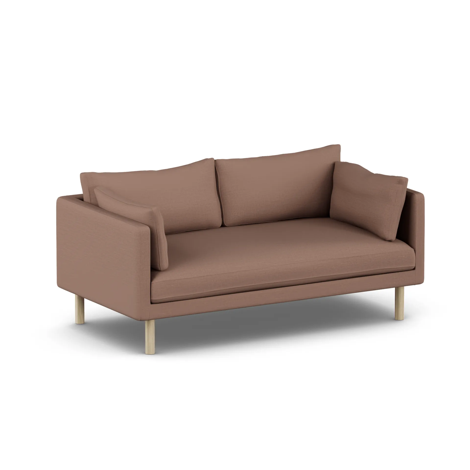 Linnevik sofa, Same Rust 6675-white-oiled oak, 2-seater, without skirt 1898