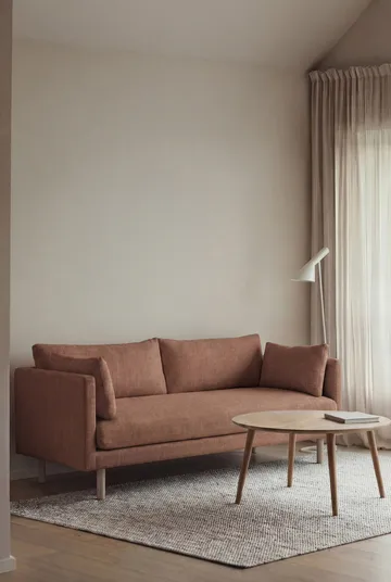 Linnevik sofa - Same Rust 6675-white-oiled oak, 2-seater, without skirt - 1898