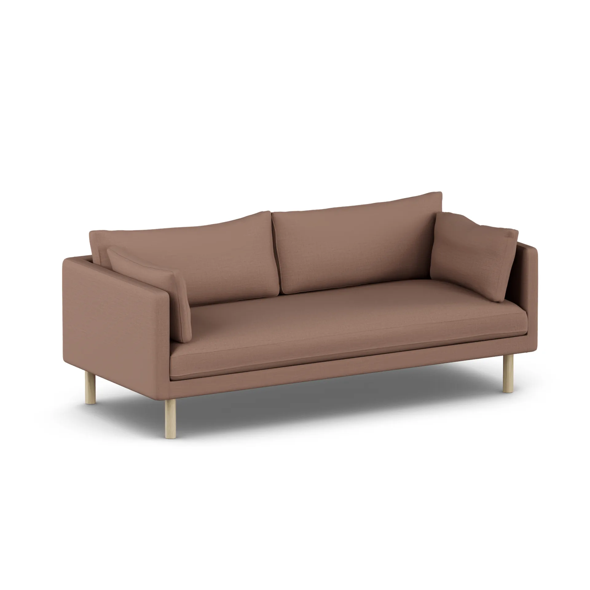 Linnevik sofa, Same Rust 6675-white-oiled oak, 3-seater, without skirt 1898