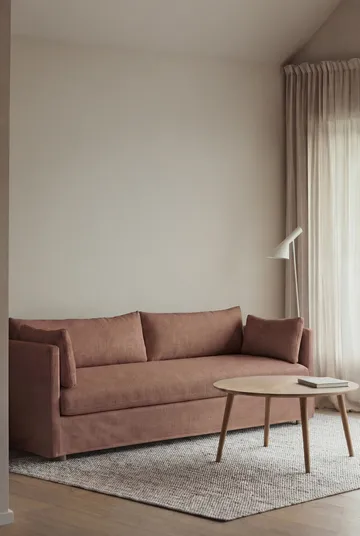 Linnevik sofa - Same Rust 6675-white-oiled oak, 4-seater, with skirt - 1898