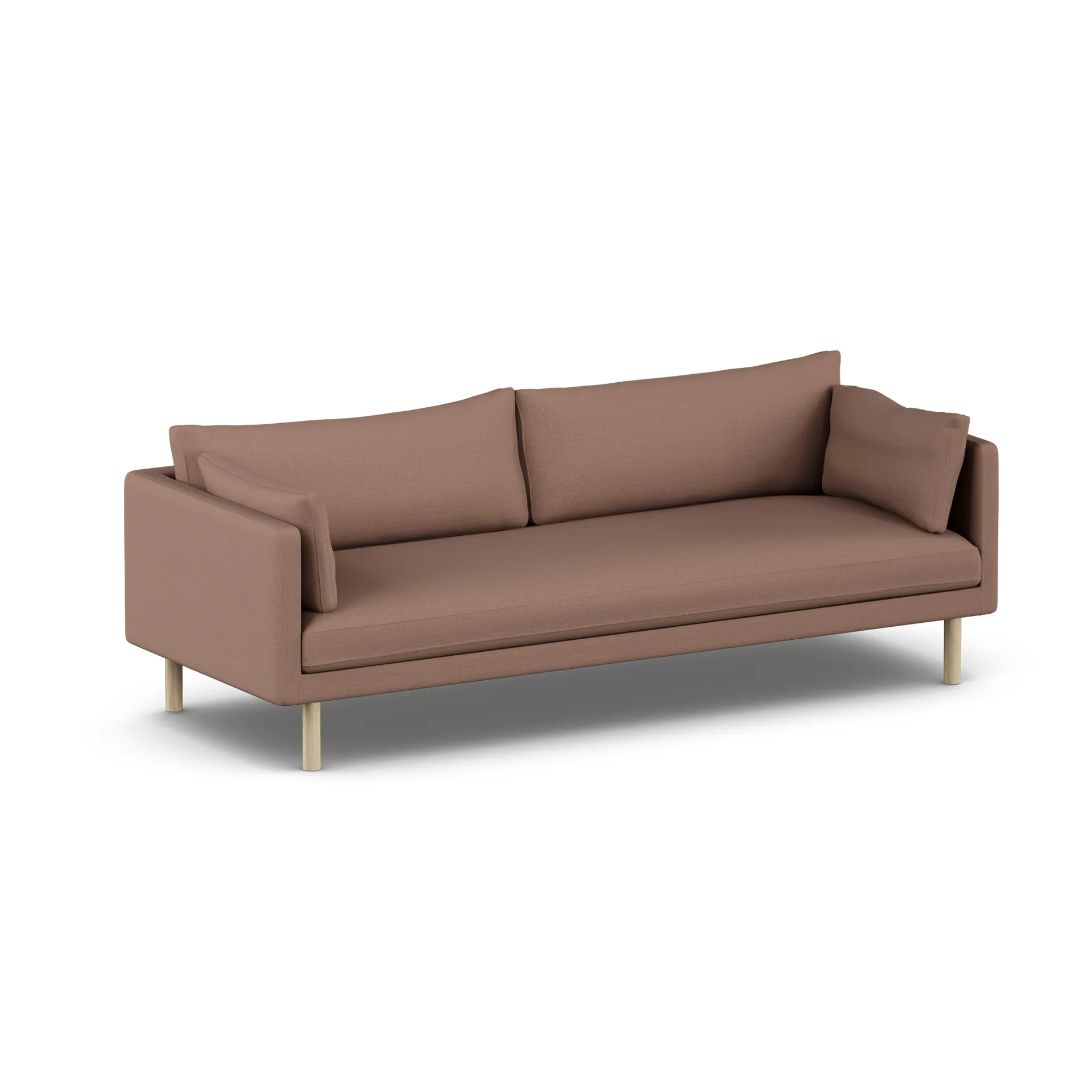 Linnevik sofa, Same Rust 6675-white-oiled oak, 4-seater, without skirt 1898