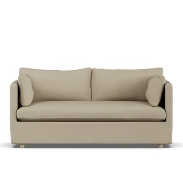 Linnevik sofa - Same Sand 6672-white-oiled oak, 2-seater, with skirt - 1898