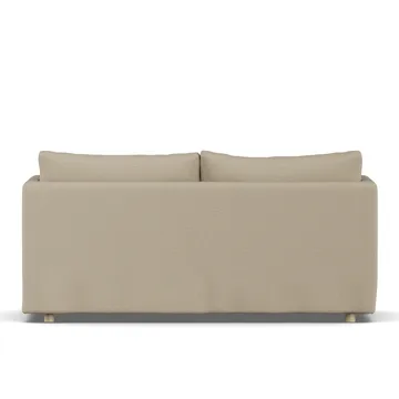 Linnevik sofa - Same Sand 6672-white-oiled oak, 2-seater, with skirt - 1898