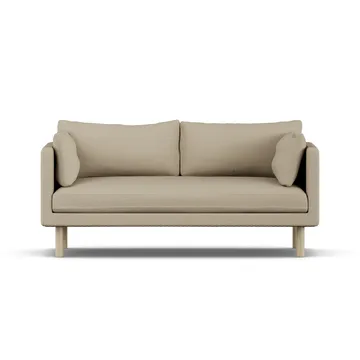 Linnevik sofa - Same Sand 6672-white-oiled oak, 2-seater, without skirt - 1898