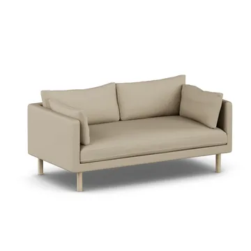 Linnevik sofa - Same Sand 6672-white-oiled oak, 2-seater, without skirt - 1898