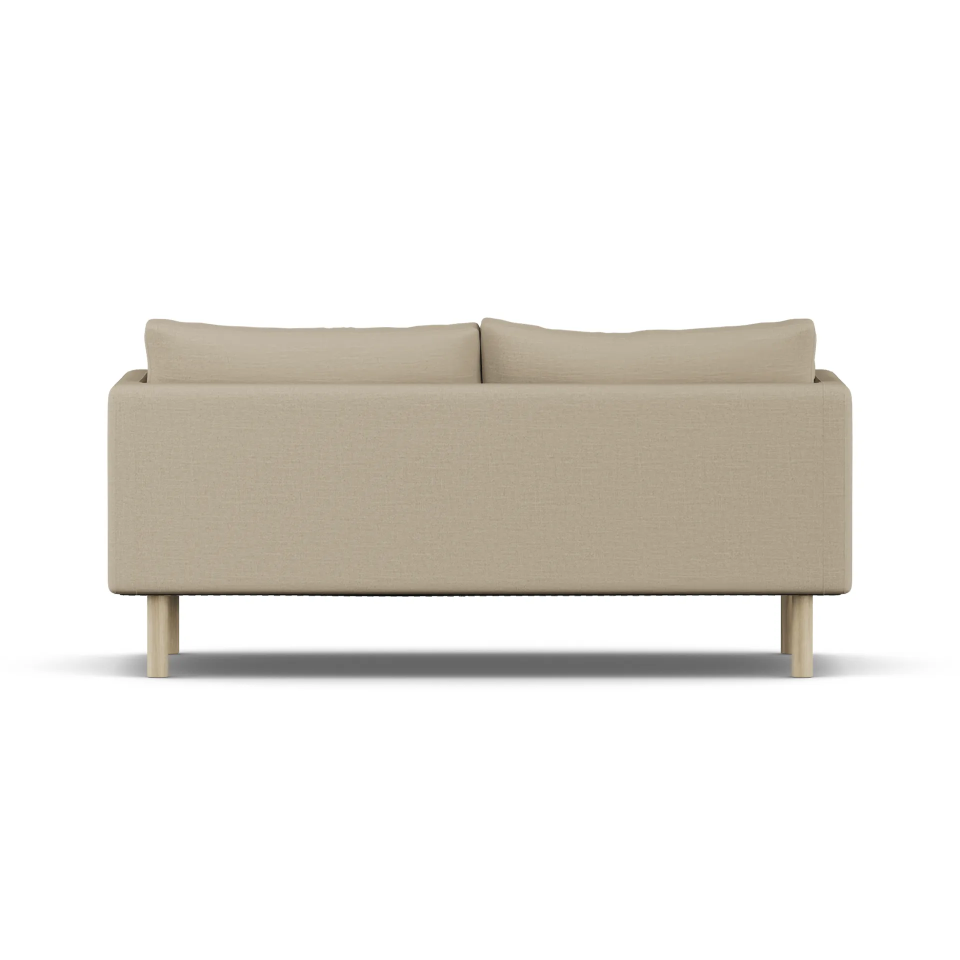 Linnevik sofa, Same Sand 6672-white-oiled oak, 2-seater, without skirt 1898