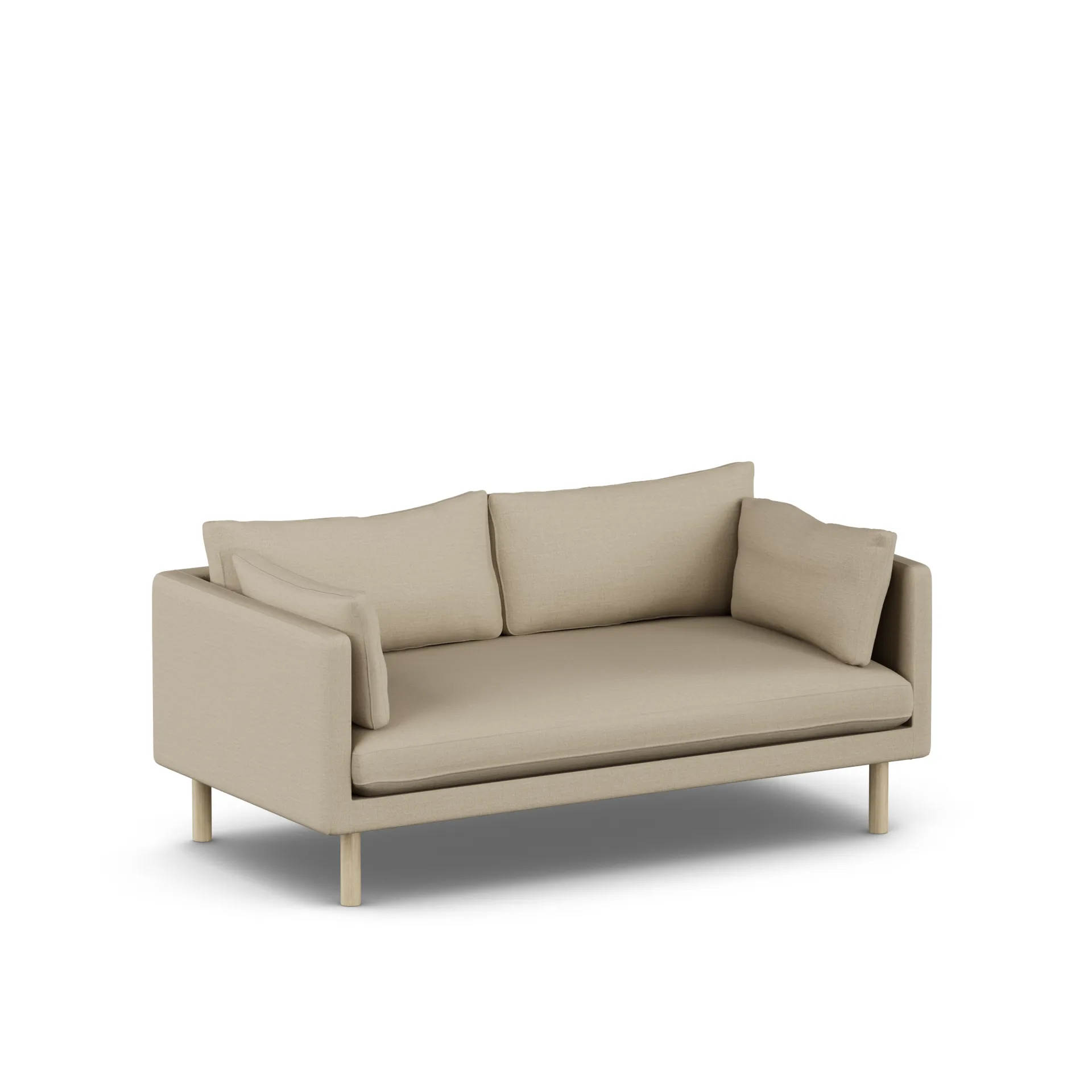 Linnevik sofa, Same Sand 6672-white-oiled oak, 2-seater 1898