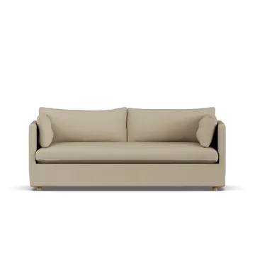 Linnevik sofa - Same Sand 6672-white-oiled oak, 3-seater, with skirt - 1898