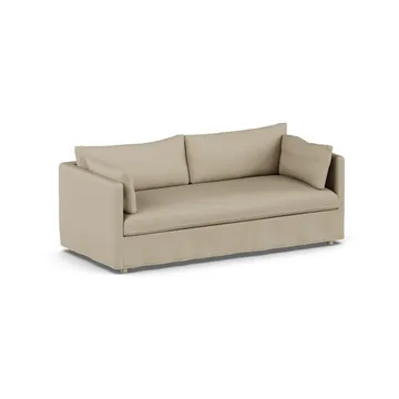 Linnevik sofa - Same Sand 6672-white-oiled oak, 3-seater, with skirt - 1898