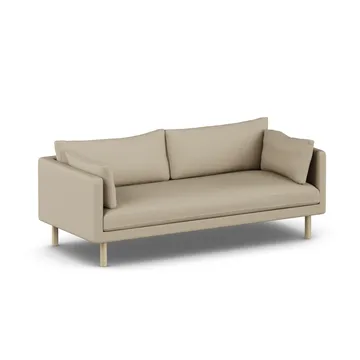 Linnevik sofa - Same Sand 6672-white-oiled oak, 3-seater, without skirt - 1898