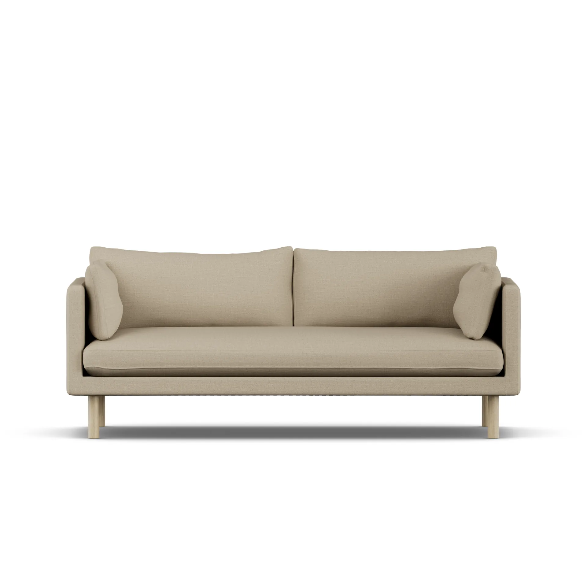 Linnevik sofa, Same Sand 6672-white-oiled oak, 3-seater 1898
