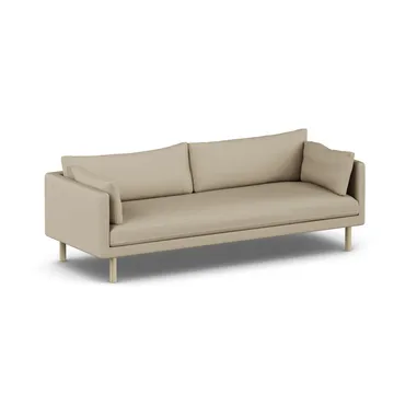 Linnevik sofa - Same Sand 6672-white-oiled oak, 4-seater, without skirt - 1898