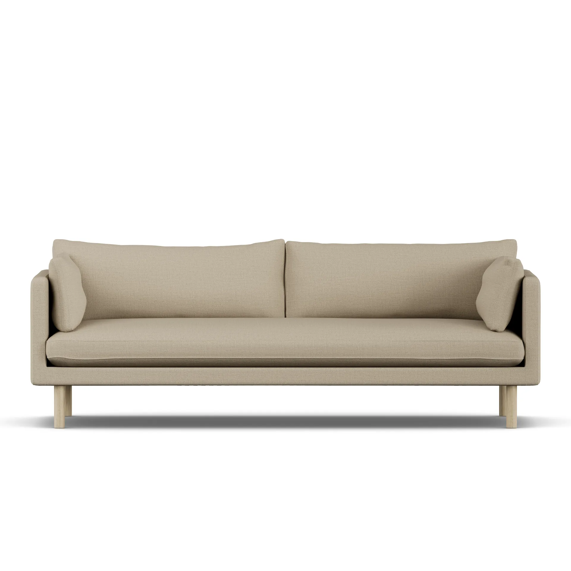 Linnevik sofa, Same Sand 6672-white-oiled oak, 4-seater 1898