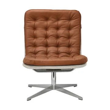 Loholm armchair with swivel function - Cognac leather-Bern Beige 0341 - 1898