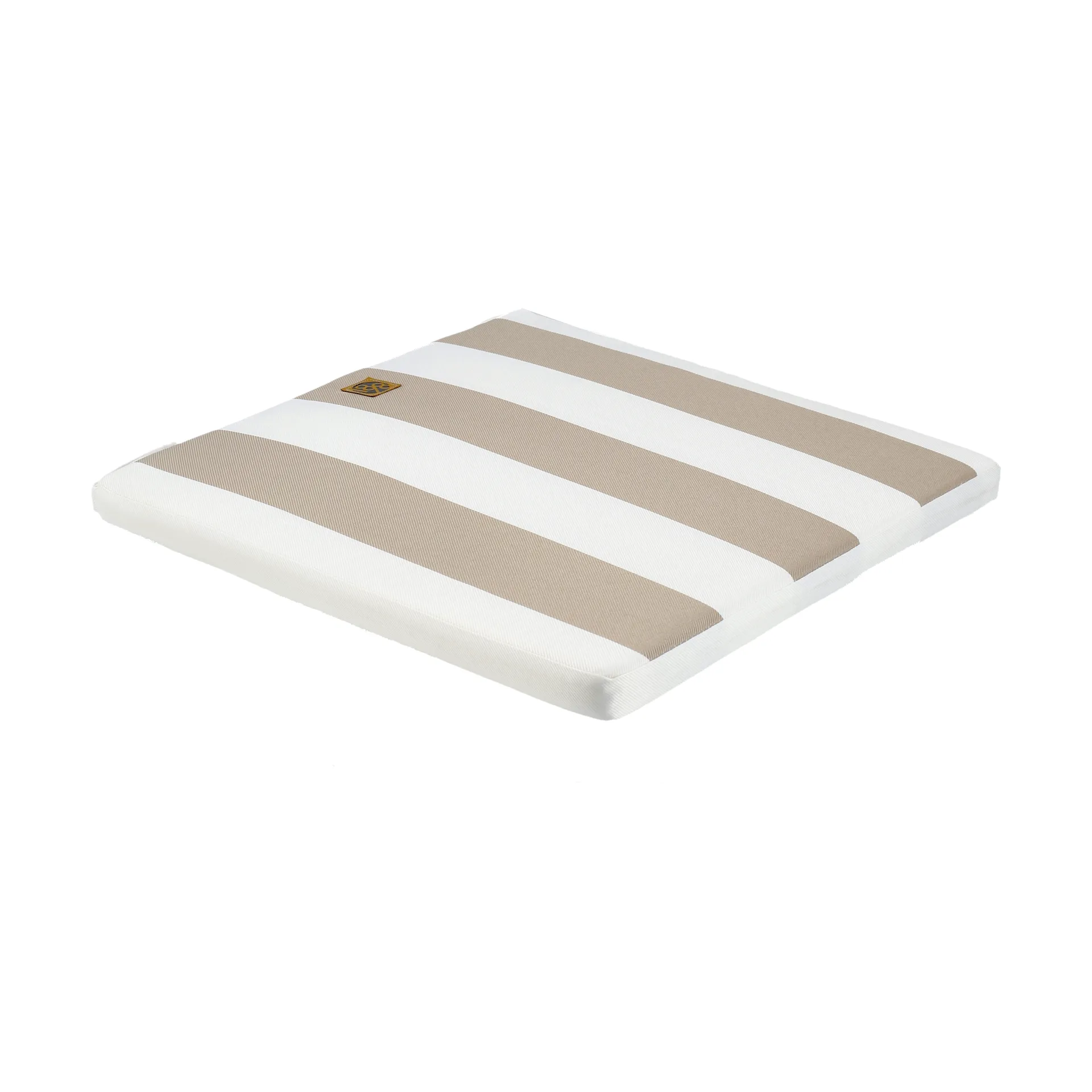 Lunda seat pad 42x45 cm, Taupe striped 1898