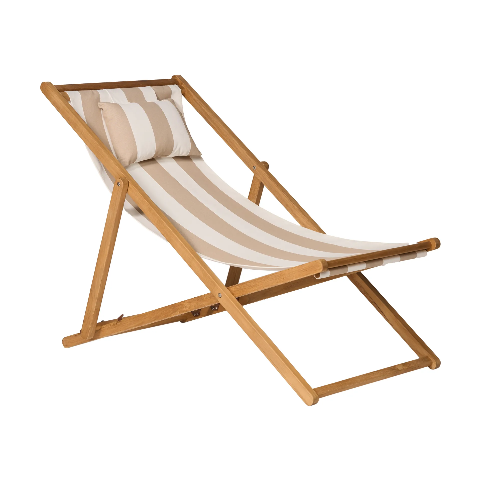 Lyckesand sun chair, Teak-beige 1898