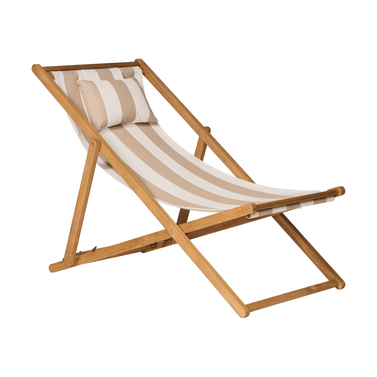 1898 Lyckesand sun chair Teak-beige