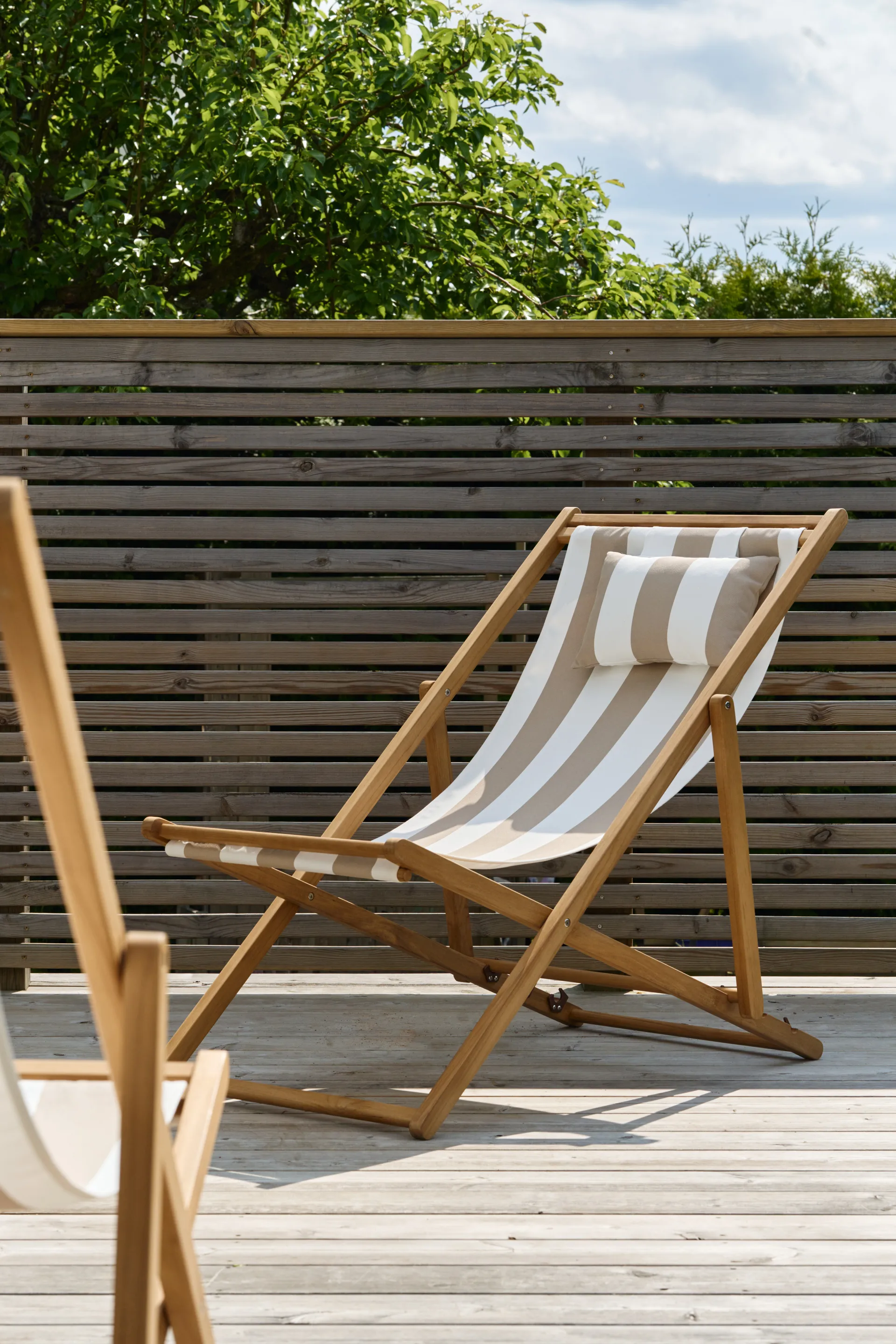 Lyckesand sun chair, Teak-beige 1898