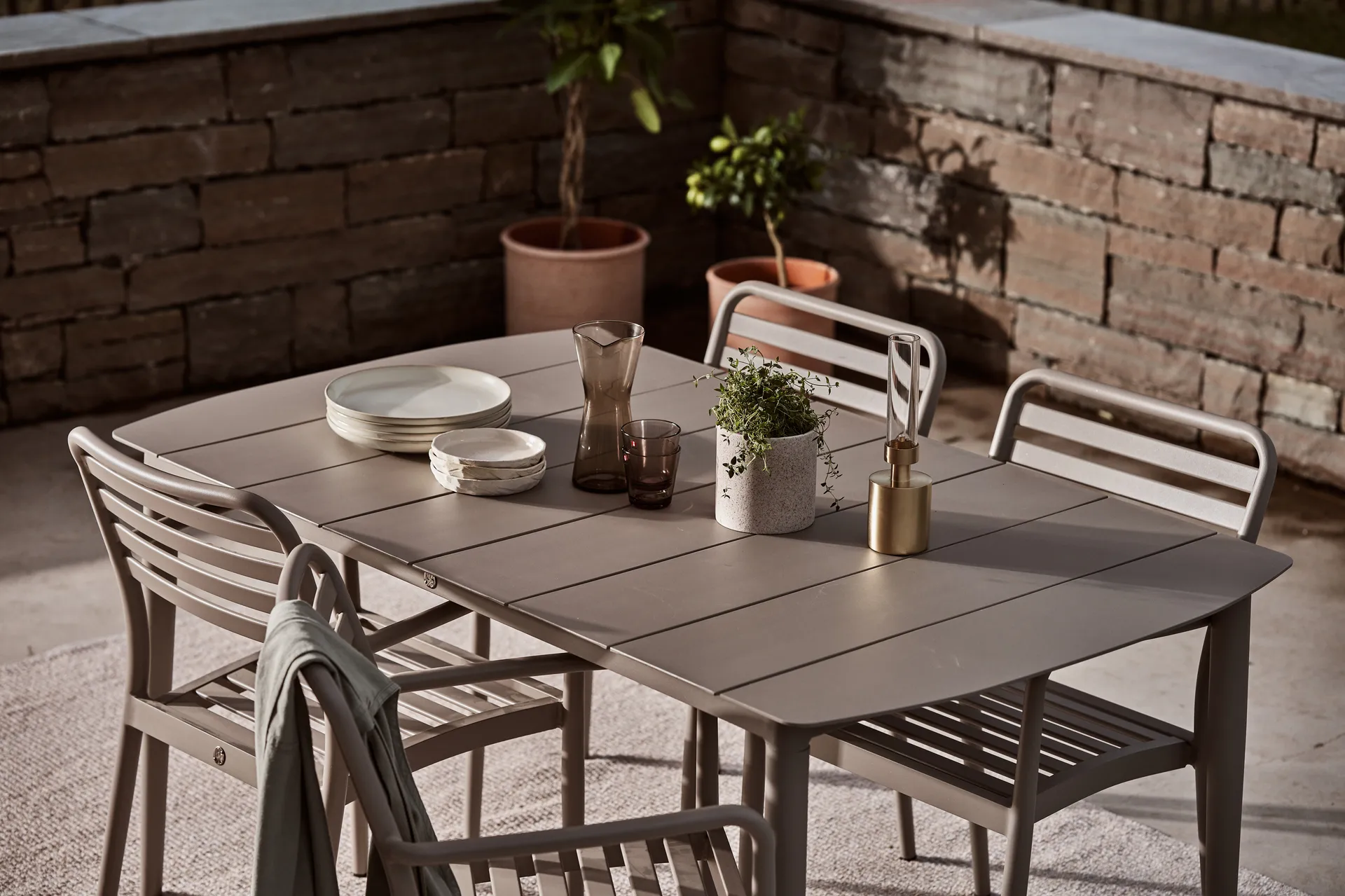 Marsala dining table, Taupe 152x90 cm 1898