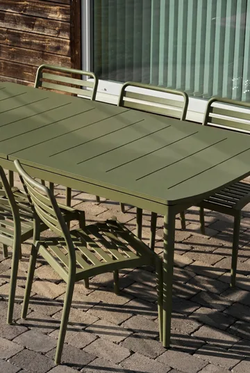 Marsala extendable dining table - Moss green, 208–288 cm - 1898