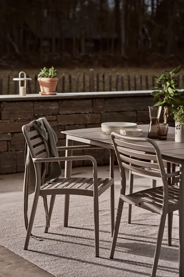 Marsala extendable table 208–288 cm + 6 Messina chairs, Taupe - 1898
