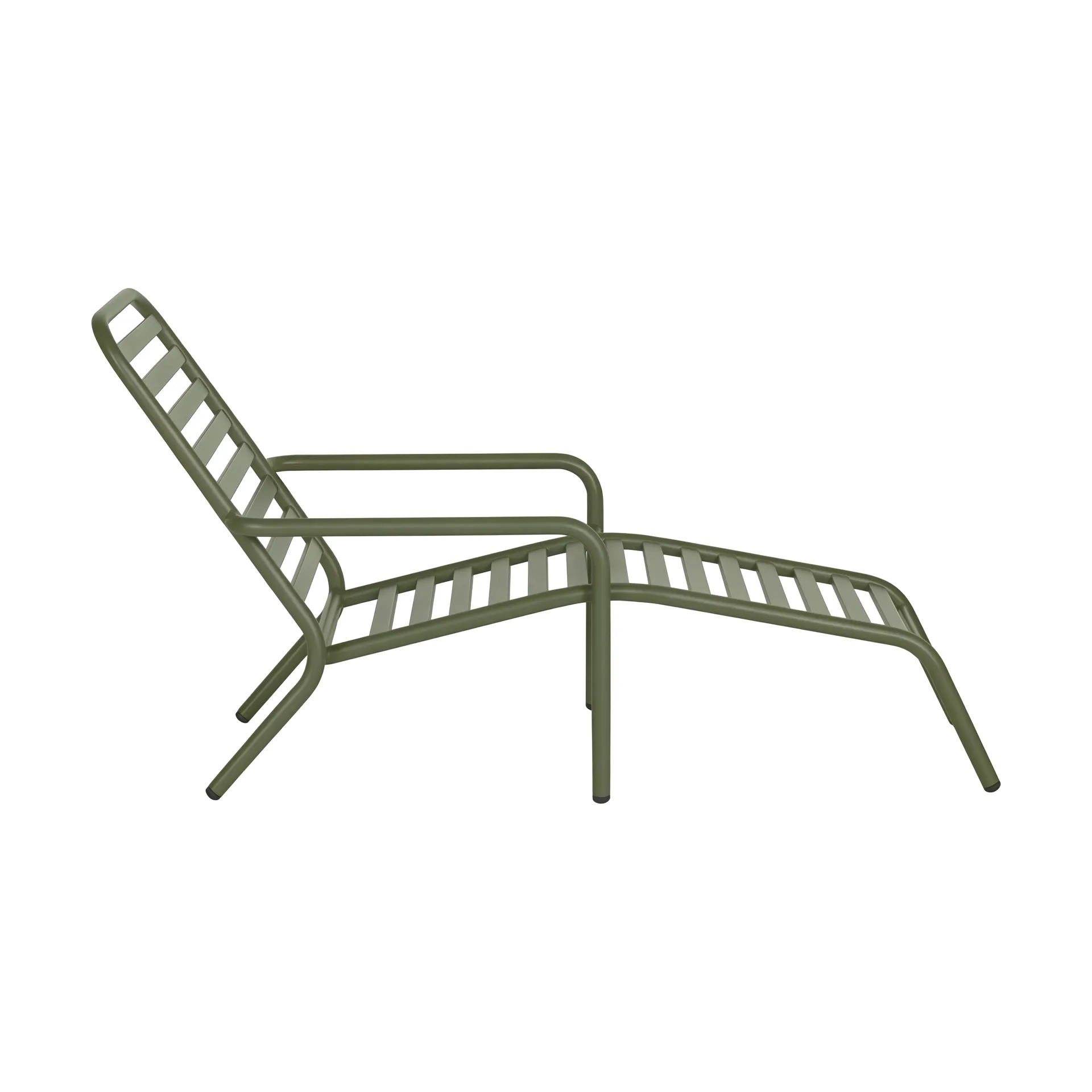 Messina sun lounger, Moss green 1898