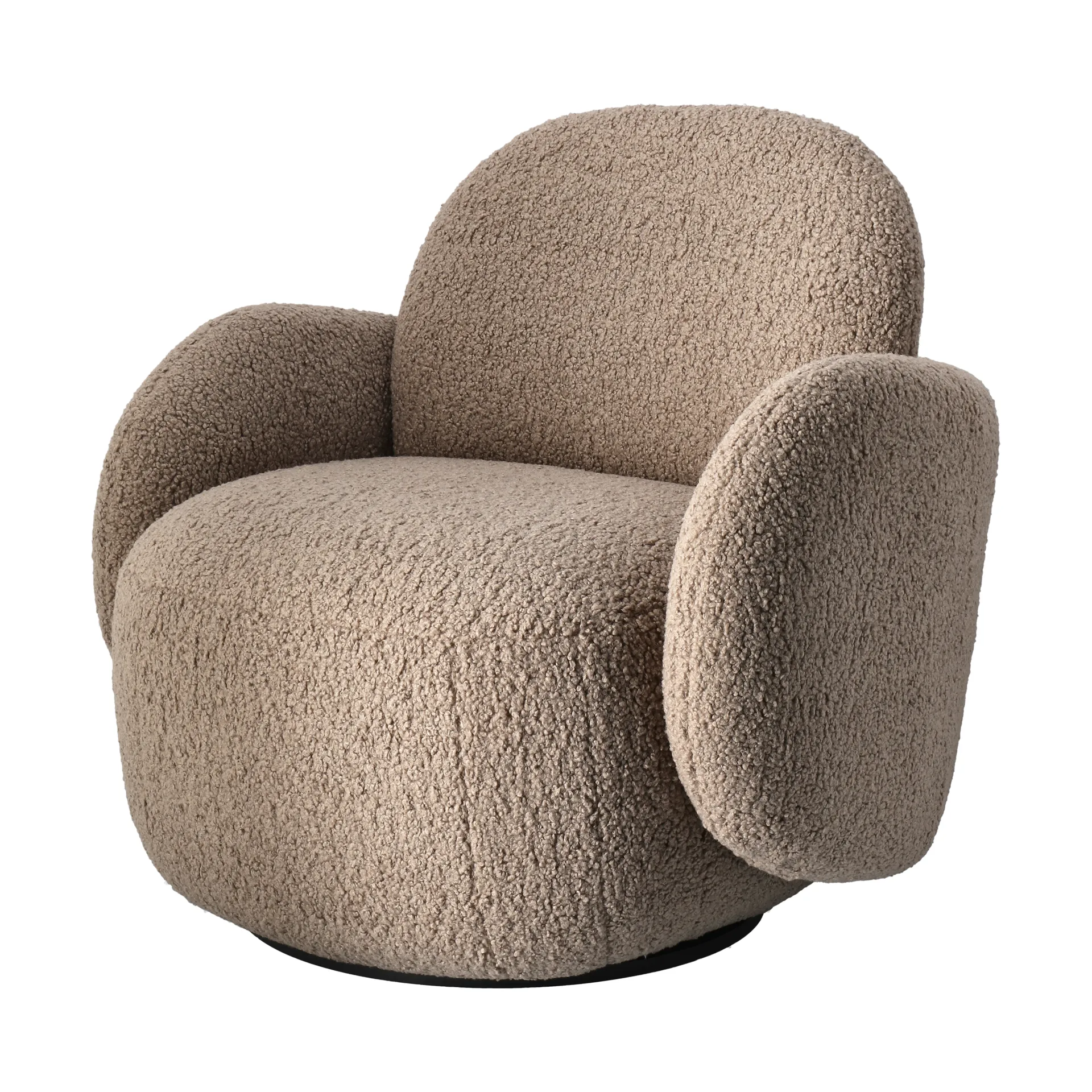 Mo armchair with swivel function, Glore brown 1898