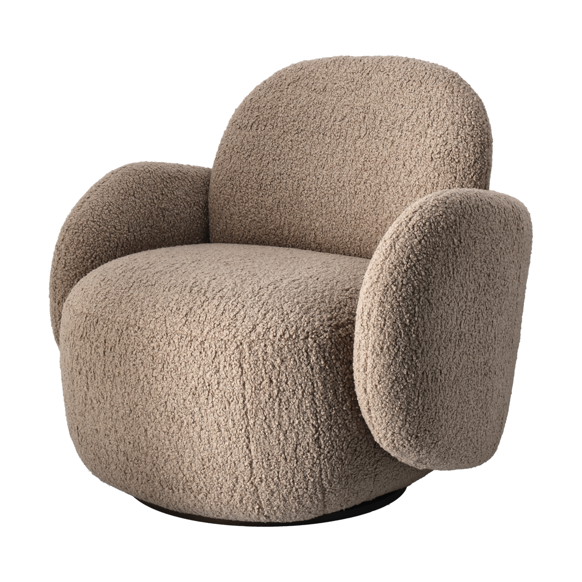 1898 Mo armchair with swivel function Glore brown | Scandinavian Design | Armchairs & footstools | Brown