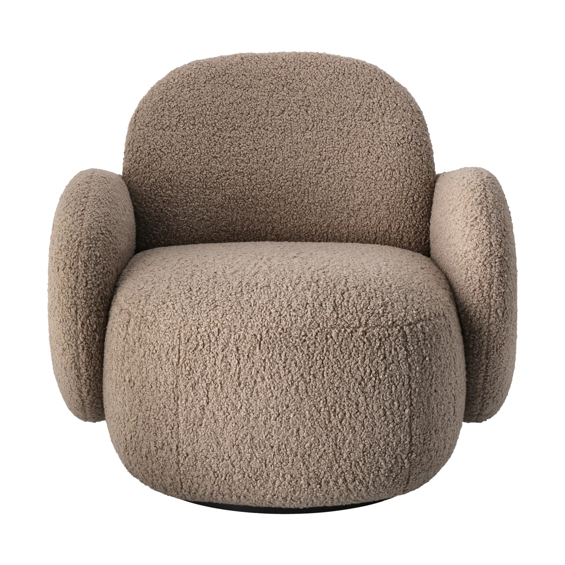 Mo armchair with swivel function, Glore brown 1898