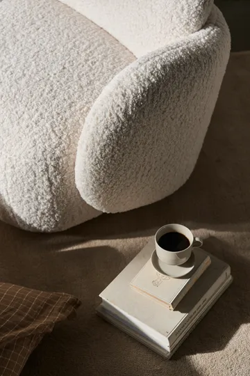 Mo armchair with swivel function - Glore White 1243 - 1898