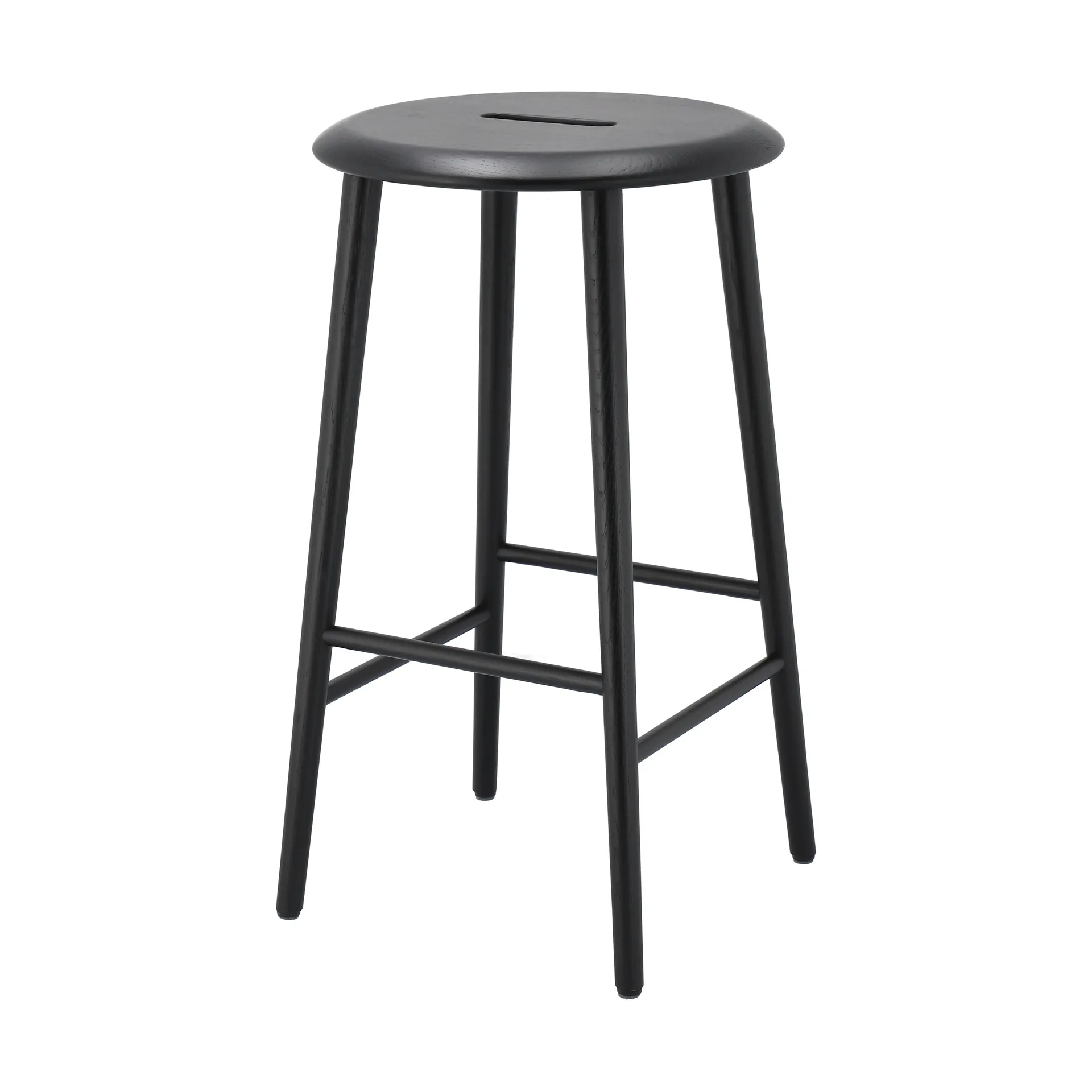 Norrabo barstool 65 cm, Black lacquered oak 1898