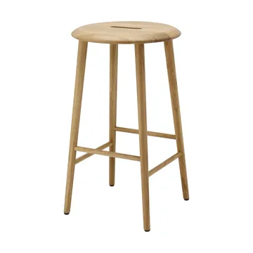 Norrabo round bar stool 65 cm - Natural lacquered oak - 1898