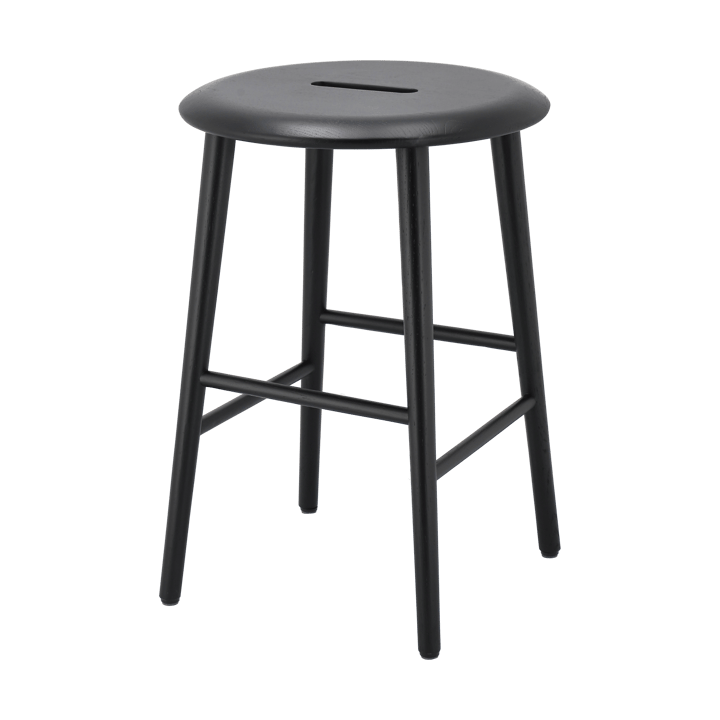 Norrabo stool 45 cm - Black lacquered oak - 1898