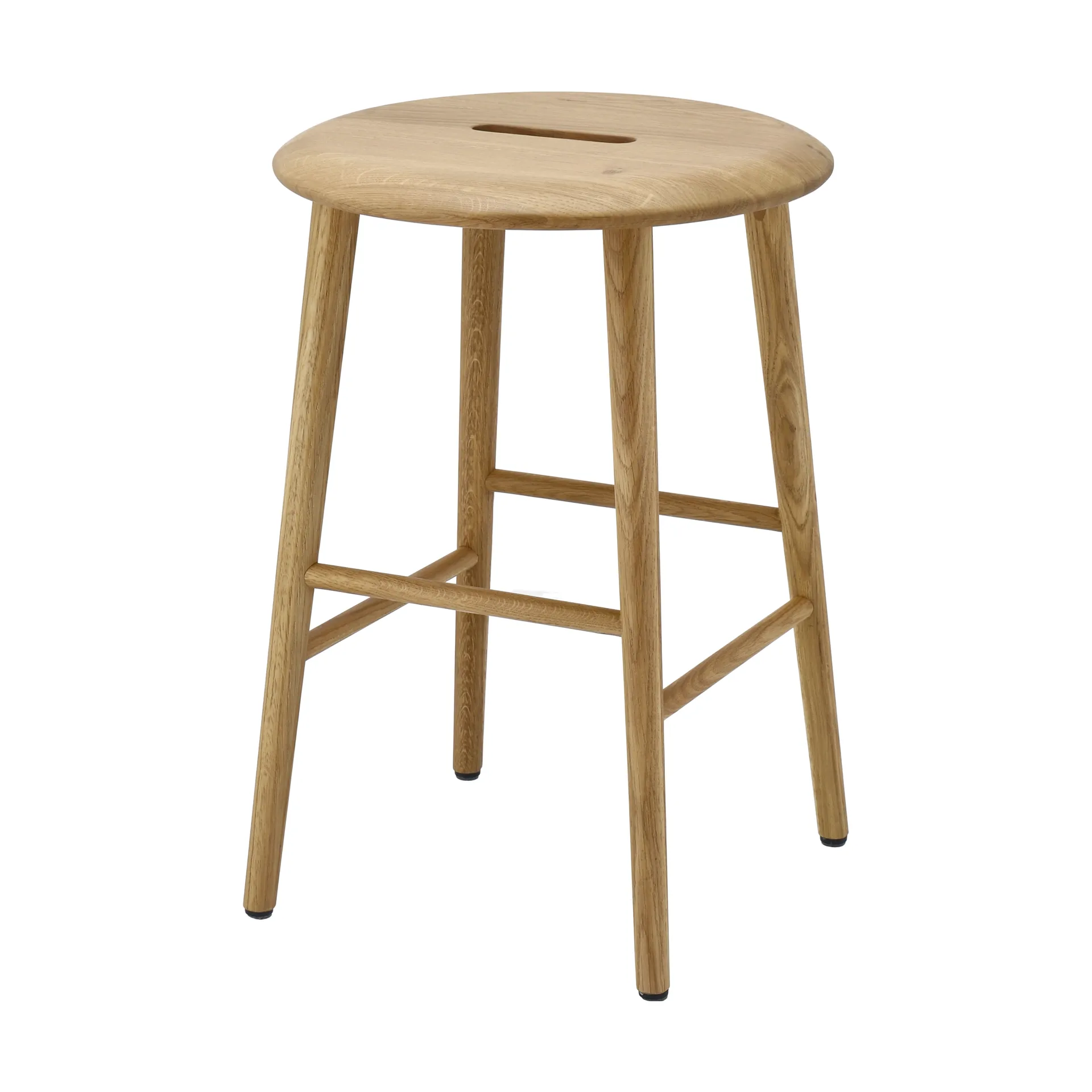 Norrabo stool 45 cm, Natural lacquered oak 1898