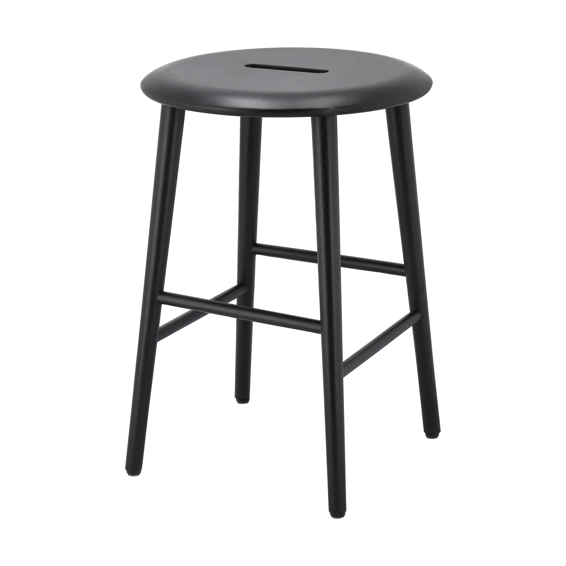 Norrabo stool 53 cm, Black lacquered oak 1898
