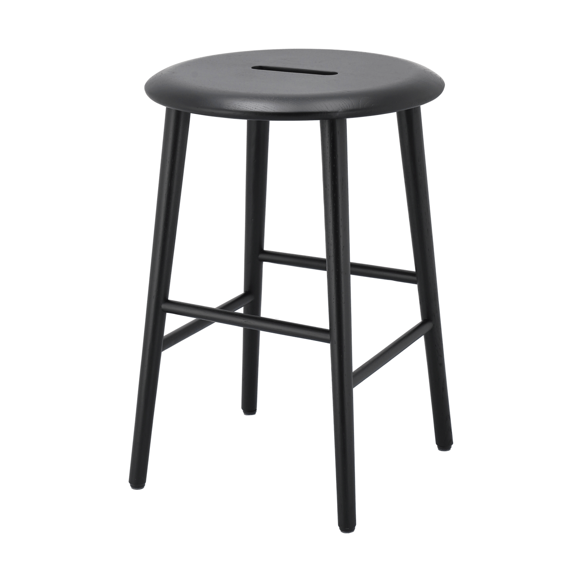 1898 Norrabo stool 53 cm Black lacquered oak | Scandinavian Design | Stools | Black