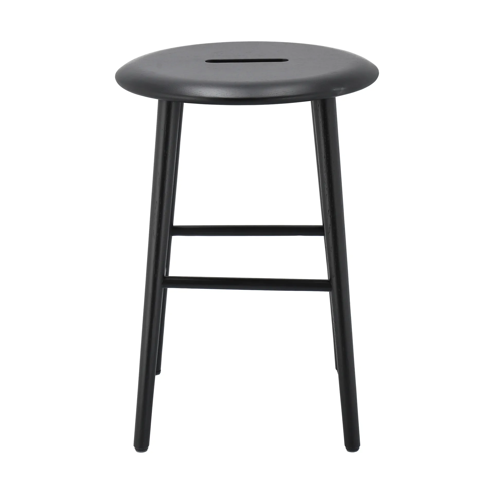 Norrabo stool 53 cm, Black lacquered oak 1898