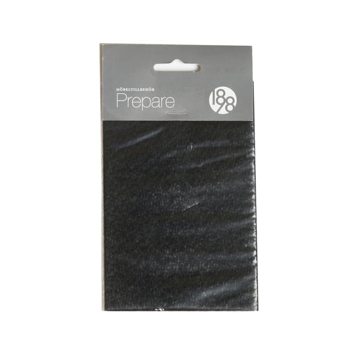 Prepare furniture floor protectors - Black, self-adhesive felt piece 100x150 mm - 1898