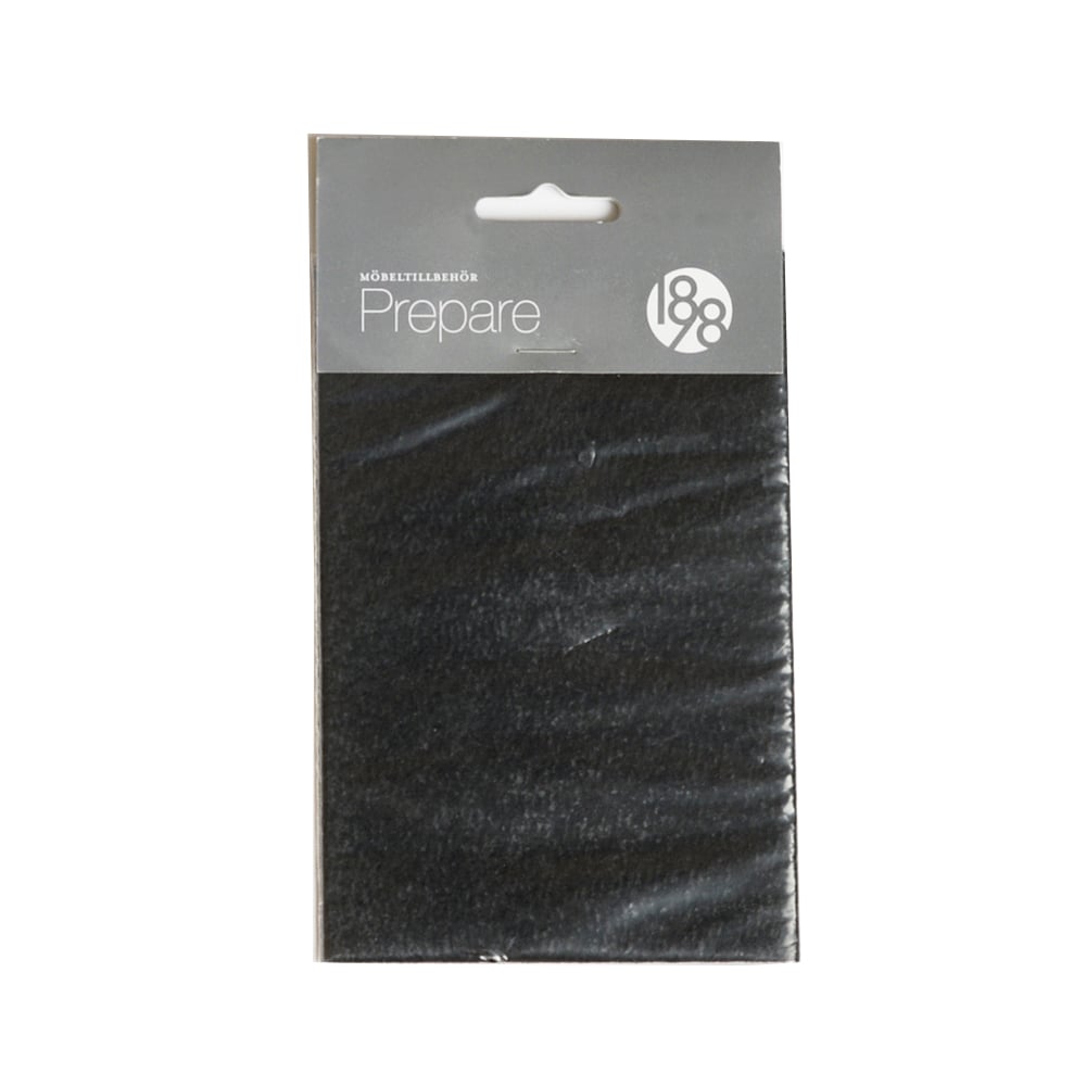 1898 Prepare furniture floor protectors Black, self-adhesive felt piece 100x150 mm