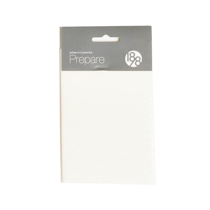 Prepare furniture floor protectors - White, self-adhesive felt piece 100x150 mm - 1898