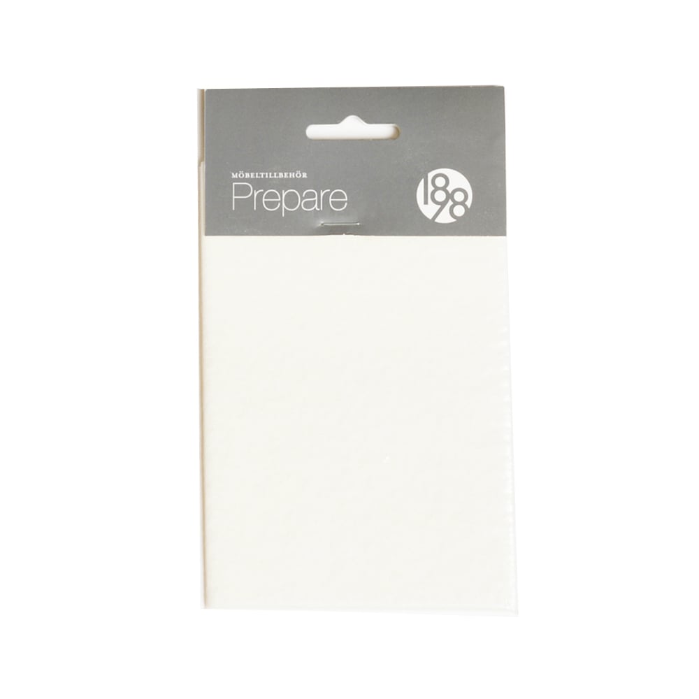 1898 Prepare furniture floor protectors White, self-adhesive felt piece 100x150 mm