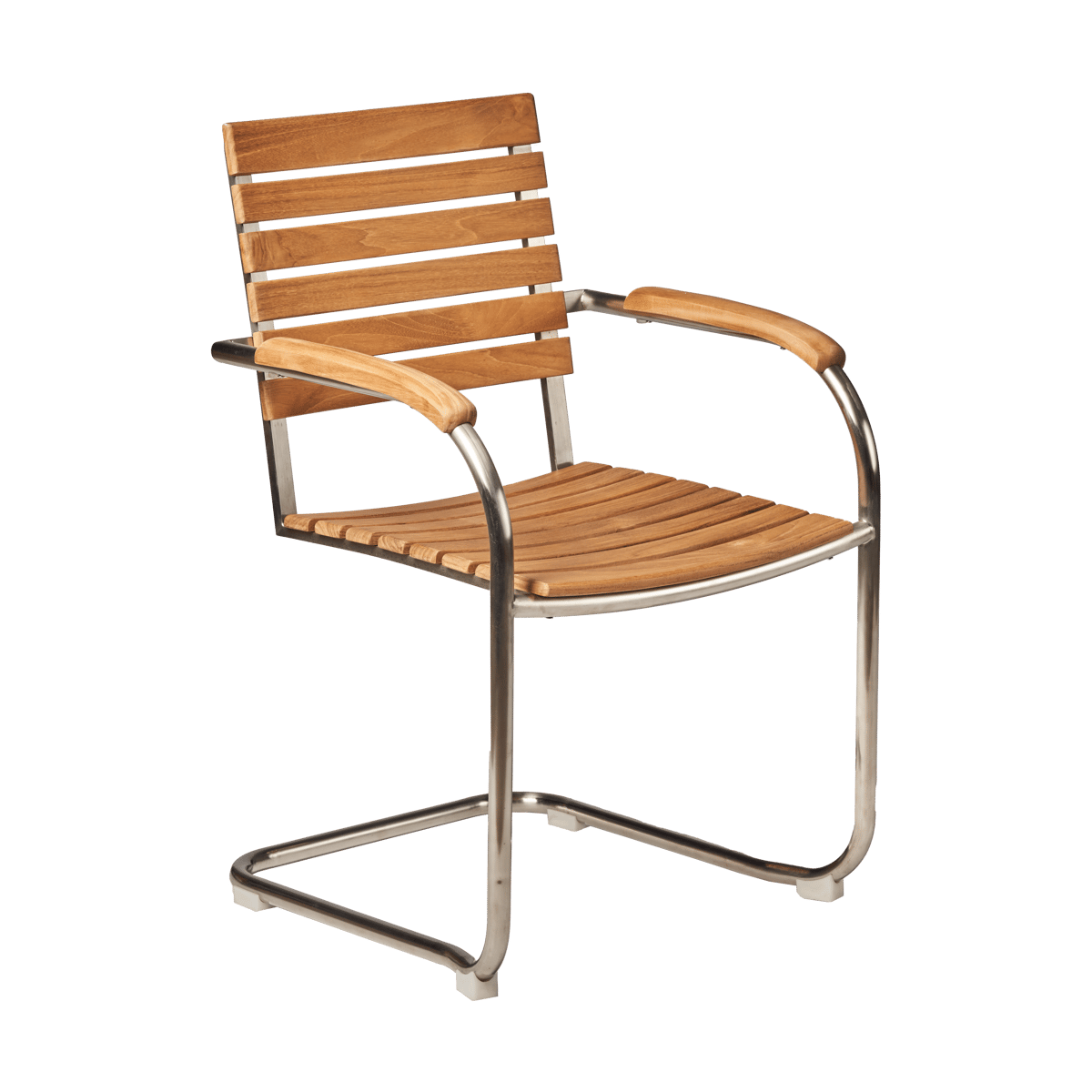 1898 Rörvik dining chair Teak-stainless steel | Scandinavian Design | Garden chairs | Brown