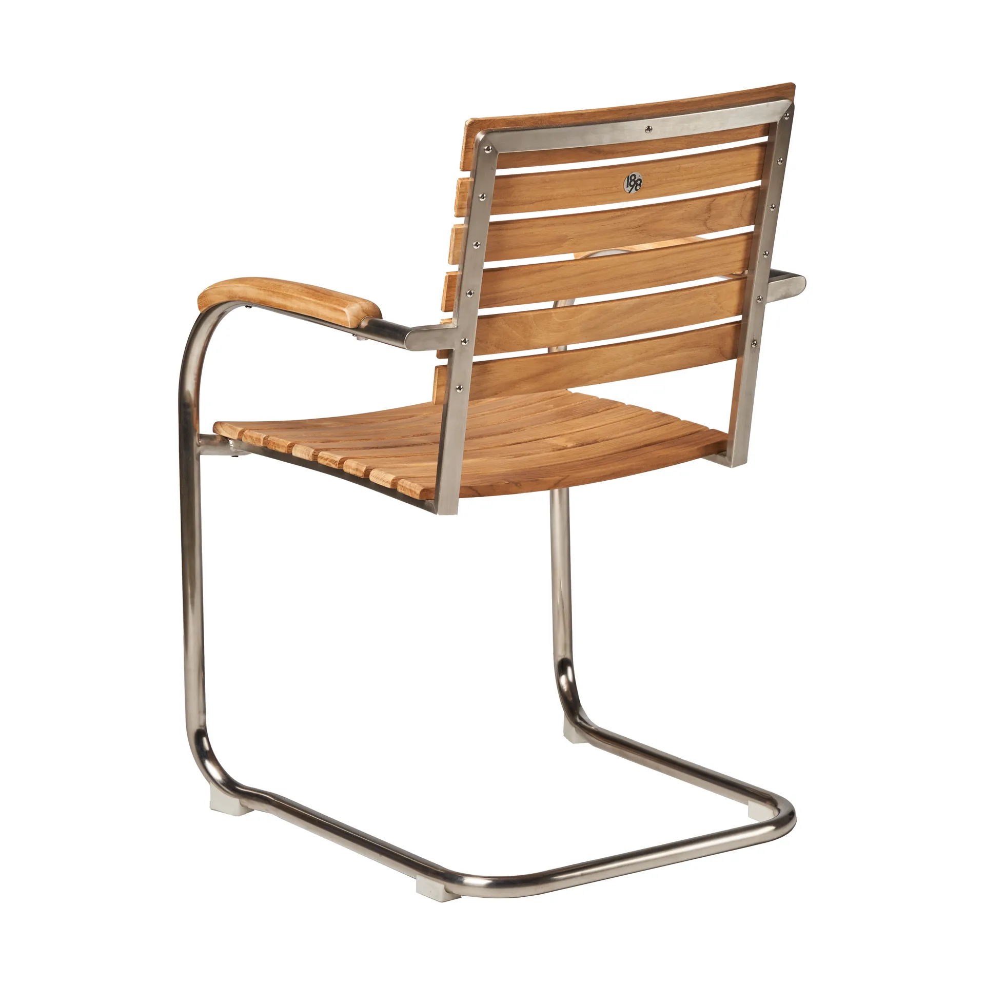 Rörvik dining chair, Teak-stainless steel 1898
