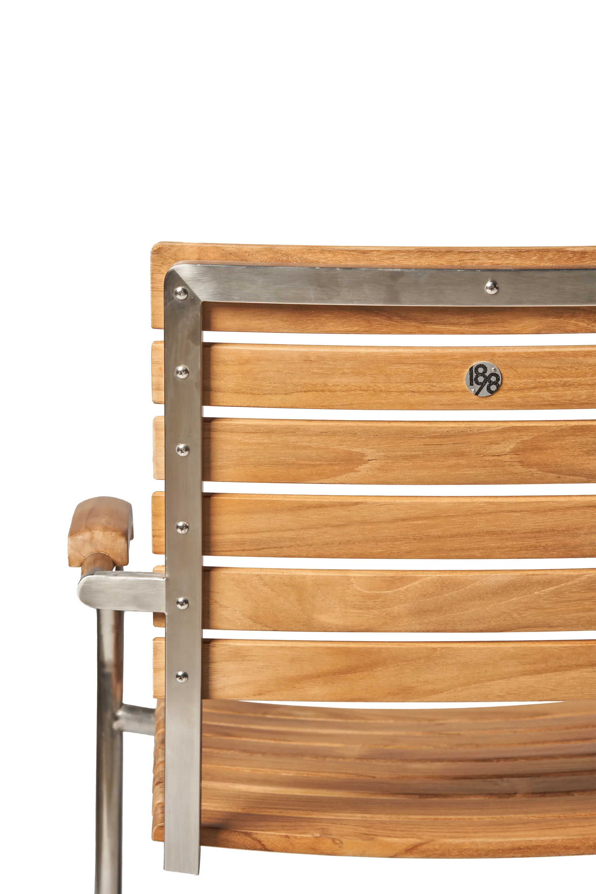 Rörvik dining chair, Teak-stainless steel 1898