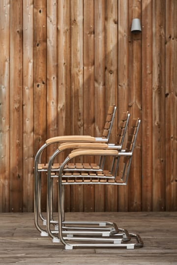 Rörvik dining chair - Teak-stainless steel - 1898